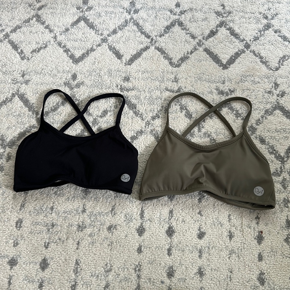 Cropshop boutique “INSPIRED” strappy back sports bras DUPES